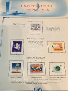 UNITED NATIONS MINT COLLECTION ON ALBUM PAGES