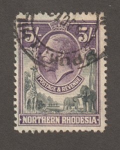 EDSROOM-17114 Northern Rhodesia 14 Used 1925-1929 High Value George V CV$22.50