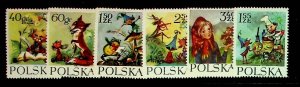 POLAND Sc 1105-10 LH ISSUE OF 1962 - FAIRY TALES
