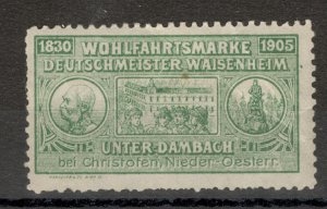 GERMANY - MH - POSTER STAMP - German Orphan Championship - 1905. 