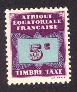 French Equatorial Africa J1 MH