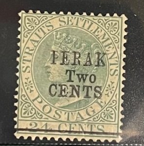 Malaya-Perak,  1891,  SC 34, MLH