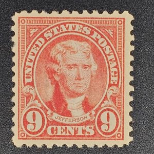 US 561 crisp mint face VF/OG/VLH micro imprint of hinge see gum picture