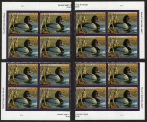 RW88 - 4 Matching Plate Blocks Die Cut Federal Duck Stamps - OGNH -VF (ESP 1165)