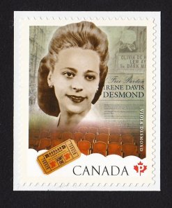 VIOLA DESMOND = BLACK HISTORY = Single from Booklet = MNH Canada 2012 #2521