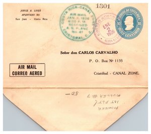 1926 COSTA RICA PIONEER FLIGHT TO CANAL ZONE  ( Postal History ), 1926