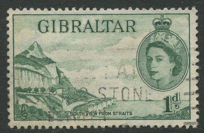 Gibraltar #133 QEII  Used  Scott CV. $0.95.