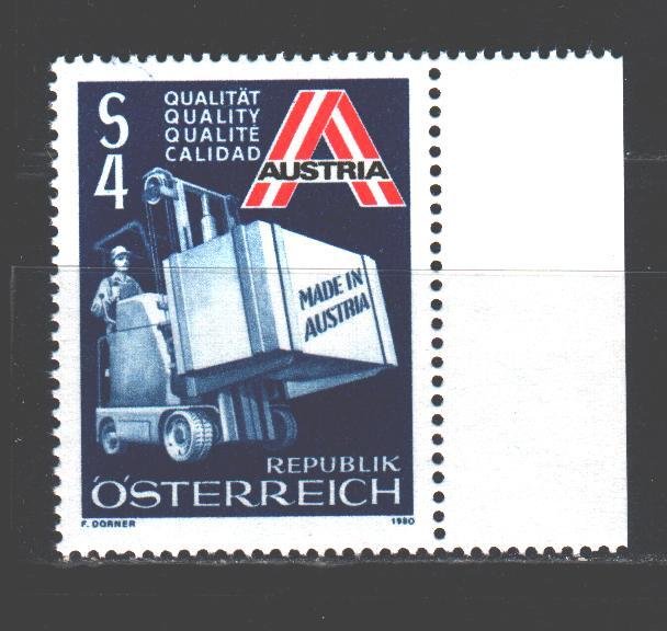 Austria. 1980. 1633. Export from Austria. MNH.