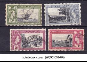 JAMAICA - 1955 QEII SCOTT#155-58 - 4V - USED