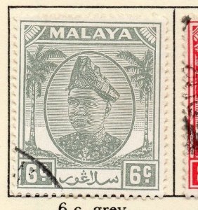 Malaya Selangor 1949-52 Early Issue Fine Used 6c. 026011