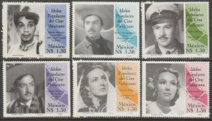 MEXICO 1818, 1848-1851, FAMOUS FILM ACTORS. MINT, NH. VF.