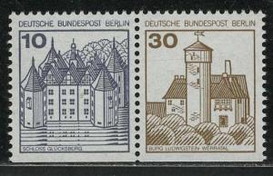 Germany Berlin Scott # 9N391, 9N394, mint nh, se-tenant, Mi # W68