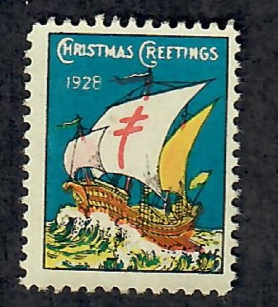 Christmas Seal from 1928 NG Single