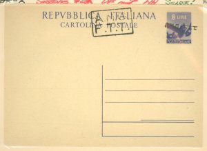 Italy/Trieste (Zone A) 2A Post World War II (1947) (472A stamp design) Postal card