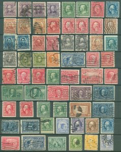 Early 20th Century Used Lot/102 Stamps! Wash-Franks, Commems & More, SCV $600!