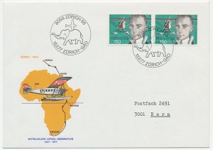 Flight Cover / Postmark Switzerland 1977 Elephant - Zurich - Gao Mali