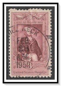 US #1097 Lafayette Bicentenary Issue Used