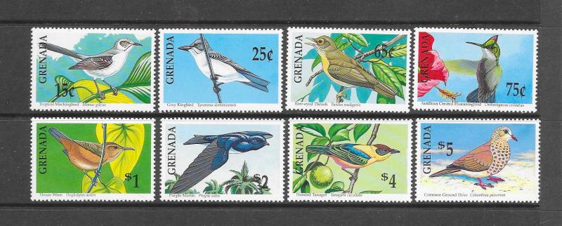 BIRDS - GRENADA #1877-84 MNH