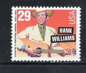 2771 *  HANK WILLIAMS ~ COUNTRY SINGERS  *  U.S. Postage Stamp MNH  ^