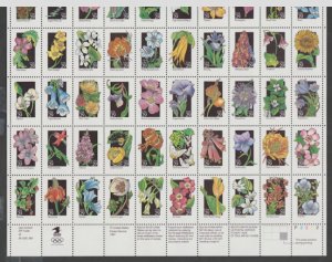 U.S. Scott Scott #2647-2696 Flowers Stamp - Mint NH Sheet
