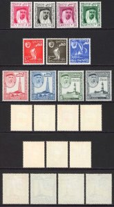 Qatar SG27/37 Set of 11 Fine M/M Cat 130 pounds