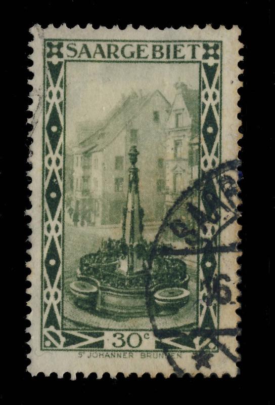 SARRE / SAAR / SAARGEBIET Yv.111 / Mi.112 III Plattenfehler used