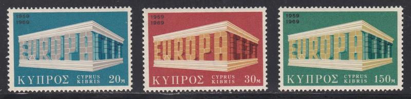 Cyprus # 326-328, Europa, Mint NH, 1/2 Cat.