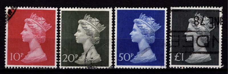 Great Britain 1970-72 Elizabeth II Large Machin (decimal), Set [Used]