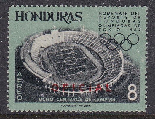 Honduras #CO114 single F-VF Mint NH ** Tokyo Summer Olympics (Stadium)