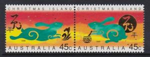 417a Christmas Island 1999 Year of the Rabbit MNH
