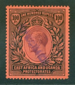 SG 62s KUT 1912-21. 100r purple & black, overprinted specimen. Very lightly...