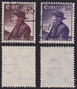 Ireland - 1957 - Scott #159-160 - used - O'Crohan