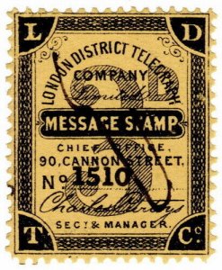 (I.B) London District Telegraph Company 3d