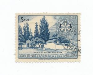 Colombia 1955 Scott 639 used - 5c, Rotary Intl