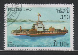 Laos 397 River Vessels 1982