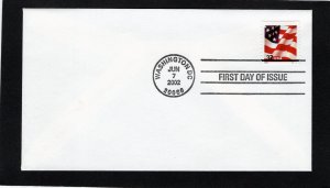 3631 Flag, FDC coil w/# no cachet