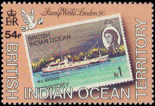 1990 British Indian Ocean Territory #90-93, Complete Set(4), Never Hinged