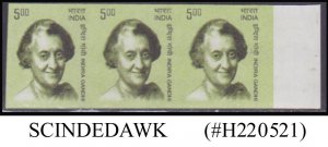 INDIA - 2008 INDIRA GANDHI / FAMOUS PEOPLE 3V MNH IMPERF