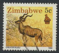 Zimbabwe SG 772  SC# 618  Used Greater Kudu  see detail and scan