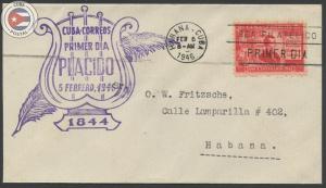 Cuba 1946 Scott 402 | Cover | CU9429