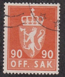 Norway # O79, Official - Coat of Arms, Used