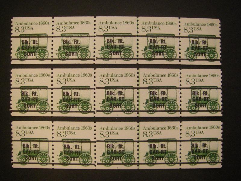 Scott 2128a, 8.3 cent Ambulance, PNC5 #1, Gap 1L, MNH Transportation Beauty