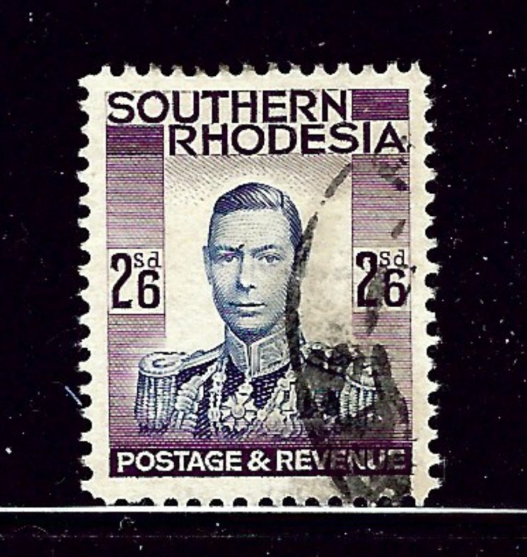 southern Rhodesia 53 Used 1937 KGVI