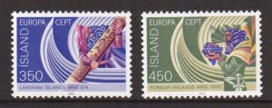 Iceland   #554-555  MNH  1982  Europa