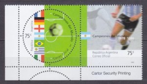 2002 Argentina 2715-2716Paar+Tab 2002 FIFA World Cup in Japan and Korea 3,00 €