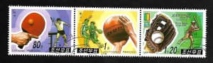 North Korea 2000 - CTO - Strip - Scott #4058,59,60