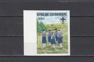 Central Africa, Scott cat. 726. Girl Guides IMPERF issue.