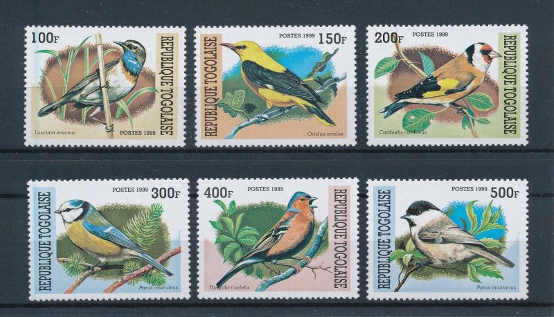 [105164] Togo 1999 Passerine birds vogel oiseaux Goldfinch  MNH