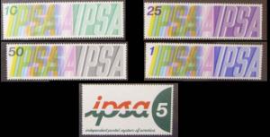 Cinderella ISPA INDEPENDENT POSTAL SYSTEM of AMERICA SET of 5 MNH