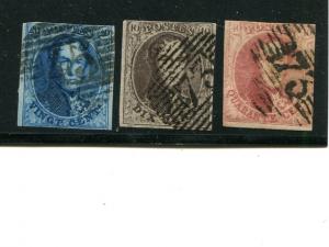 Belgium #10-12 Used F-VF